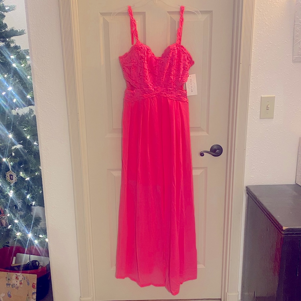 NWT Filly Flair Pink Prom Formal Dress SZ Large